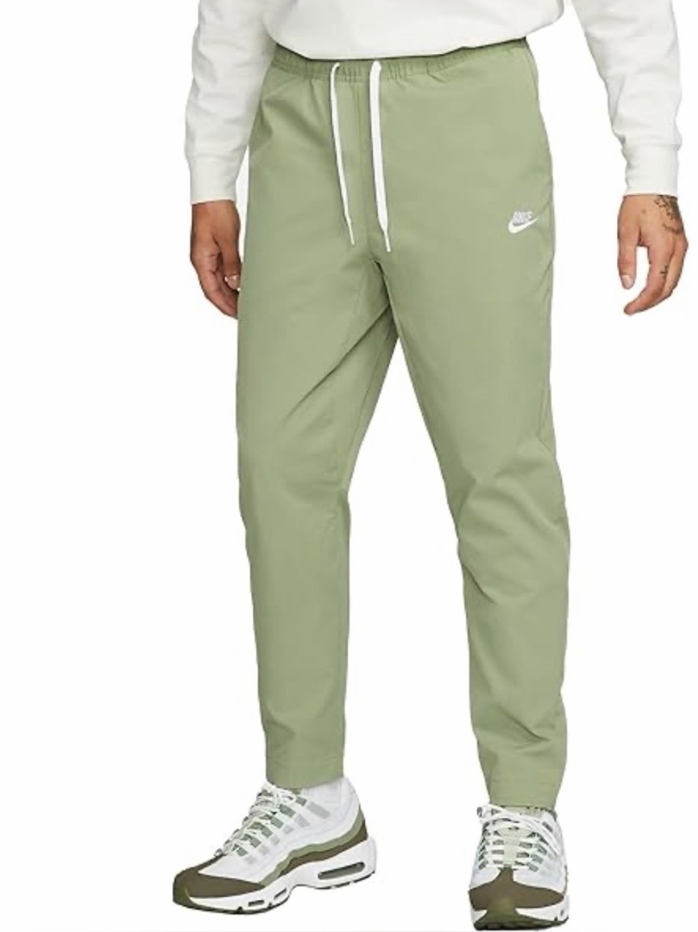 Nike Men's Sage Green Drawstring Jogger Pants